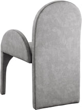 Summer Grey Velvet Dining Arm Chair - Ella Furniture