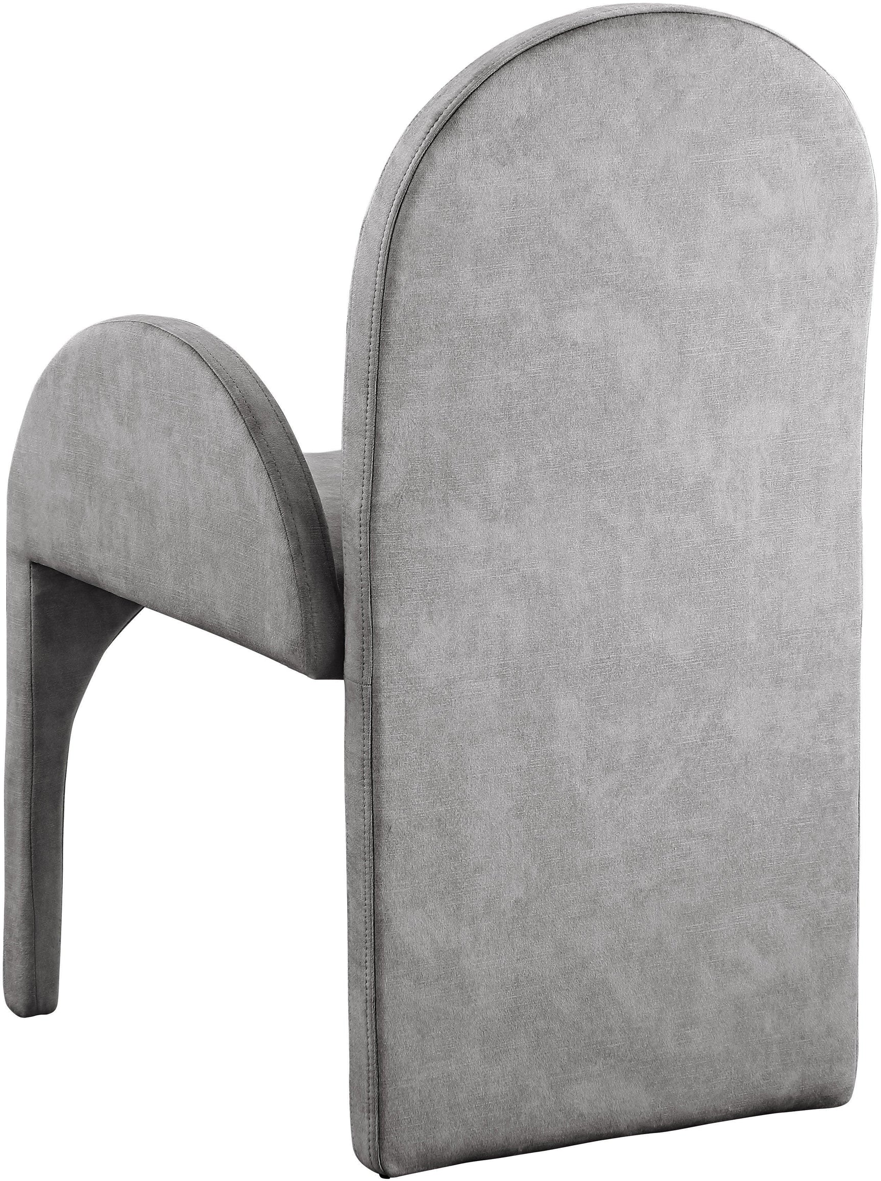 Summer Grey Velvet Dining Arm Chair - Ella Furniture