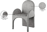 Summer Grey Velvet Dining Arm Chair - Ella Furniture