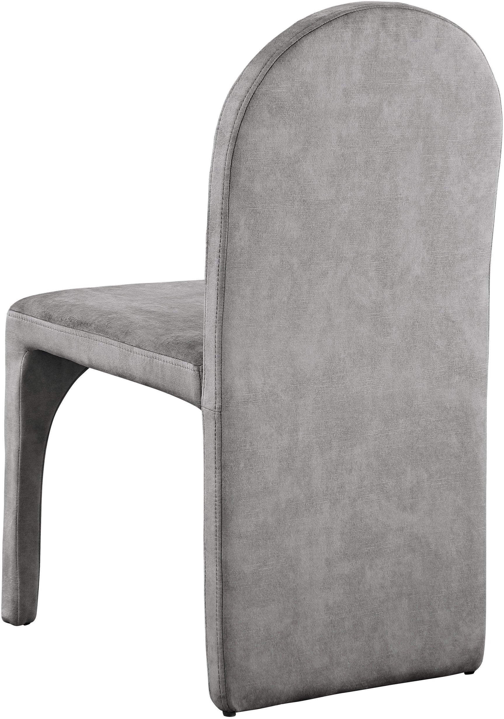 Summer Grey Velvet Dining Side Chair - Ella Furniture