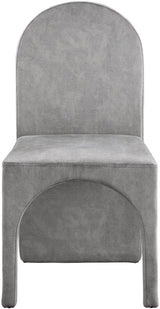 Summer Grey Velvet Dining Side Chair - Ella Furniture