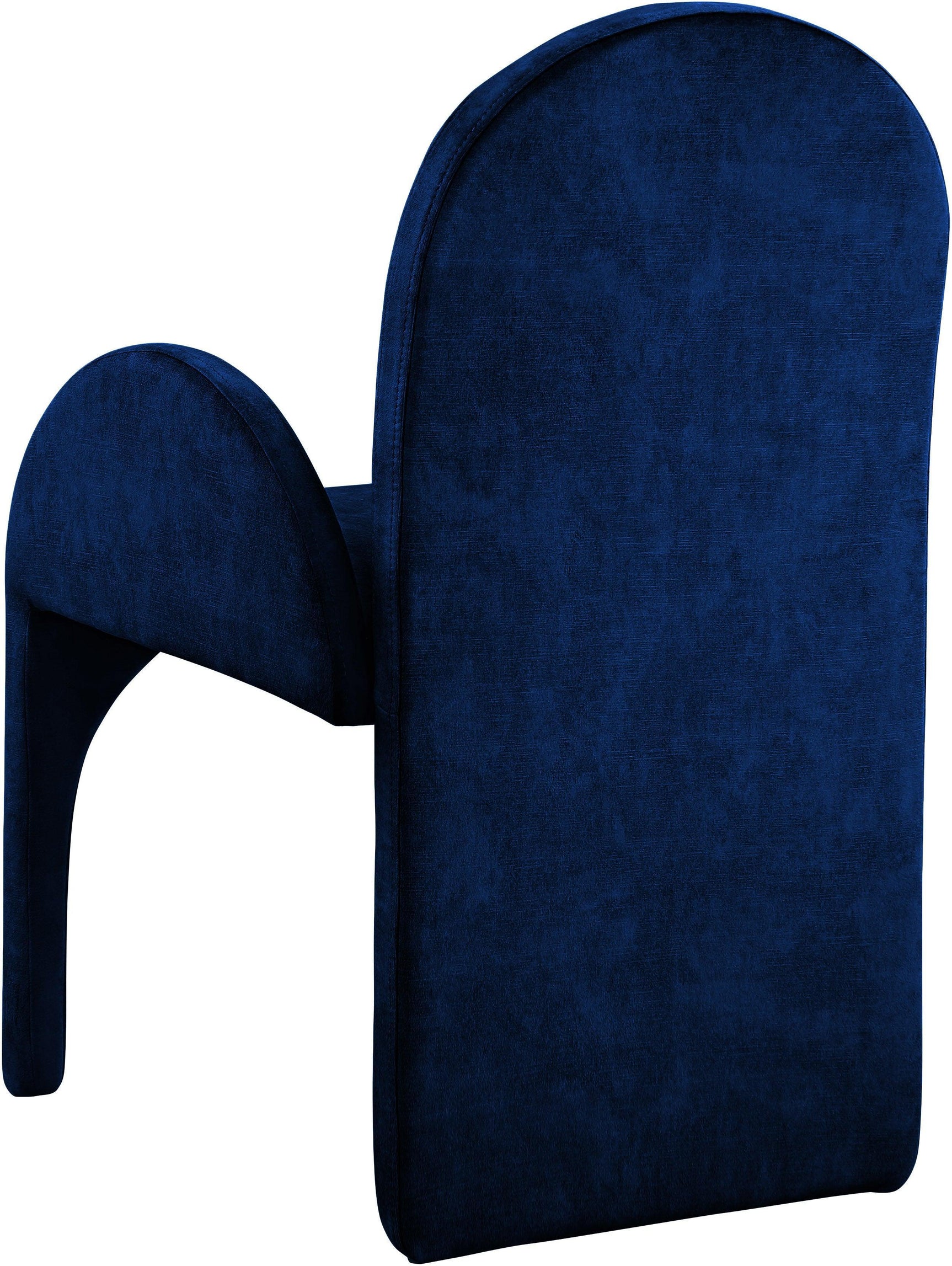 Summer Blue Velvet Dining Arm Chair - Ella Furniture