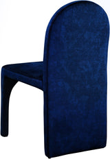 Summer Blue Velvet Dining Side Chair - Ella Furniture