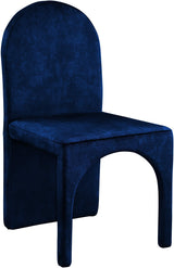 Summer Blue Velvet Dining Side Chair - Ella Furniture