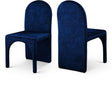 Summer Blue Velvet Dining Side Chair - Ella Furniture
