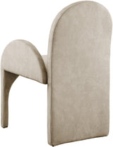 Summer Natural Velvet Dining Arm Chair - Ella Furniture