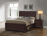 Kauffman Eastern King Storage Bed Dark Cocoa - Ella Furniture