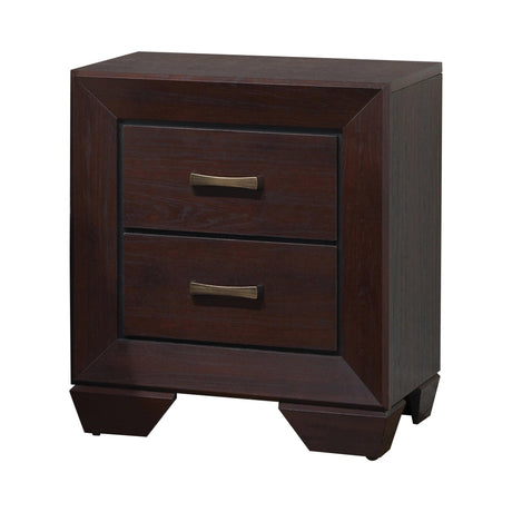 Kauffman Rectangular Mirror Dark Cocoa - Ella Furniture