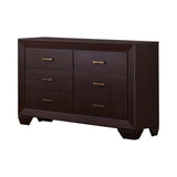 Kauffman Eastern King Storage Bed Dark Cocoa - Ella Furniture