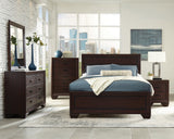 Kauffman Queen Storage Bed Dark Cocoa - Ella Furniture