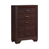 Kauffman Queen Panel Bed Dark Cocoa - Ella Furniture