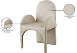 Summer Natural Velvet Dining Arm Chair - Ella Furniture