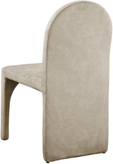 Summer Natural Velvet Dining Side Chair - Ella Furniture
