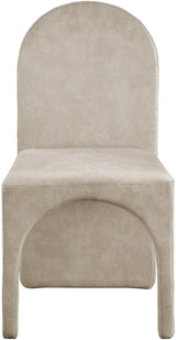Summer Natural Velvet Dining Side Chair - Ella Furniture