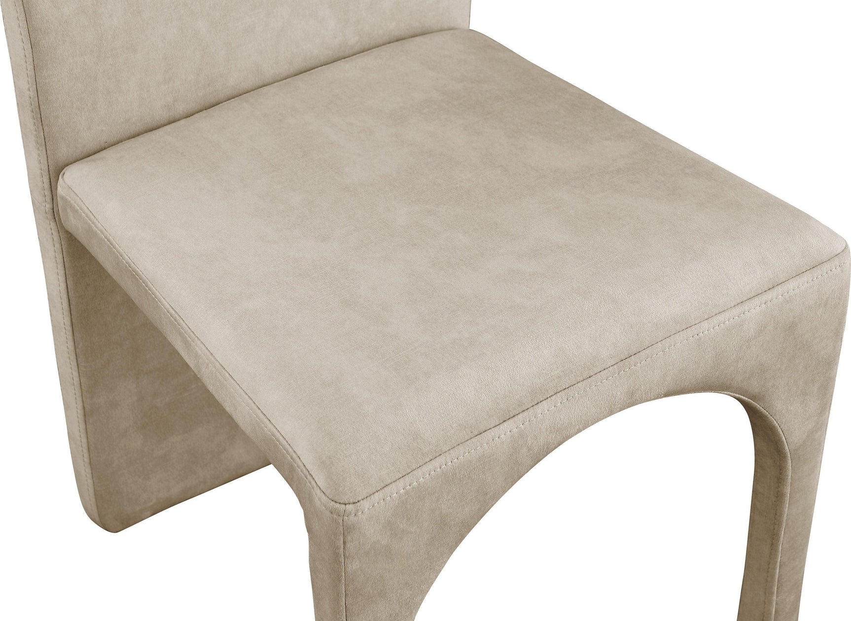 Summer Natural Velvet Dining Side Chair - Ella Furniture