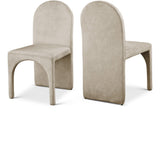 Summer Natural Velvet Dining Side Chair - Ella Furniture