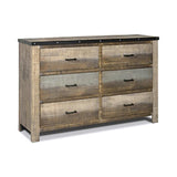 Sembene 5-Drawer Chest Antique Multi-color - Ella Furniture