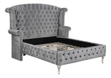 Deanna Queen Tufted Upholstered Bed Grey - Ella Furniture