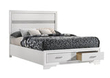 Miranda Full Storage Bed White - Ella Furniture