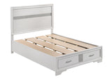 Miranda Full Storage Bed White - Ella Furniture