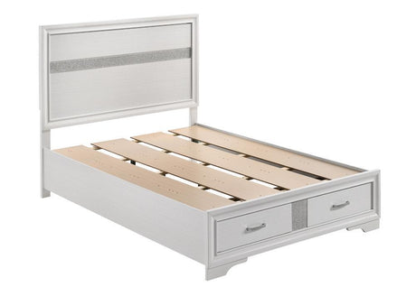 Miranda Full Storage Bed White - Ella Furniture