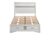 Miranda Full Storage Bed White - Ella Furniture