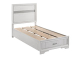 Miranda Twin Storage Bed White - Ella Furniture