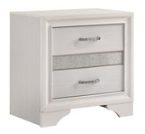 Miranda 2-Drawer Nightstand Tray White - Ella Furniture