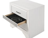 Miranda 2-Drawer Nightstand Tray White - Ella Furniture