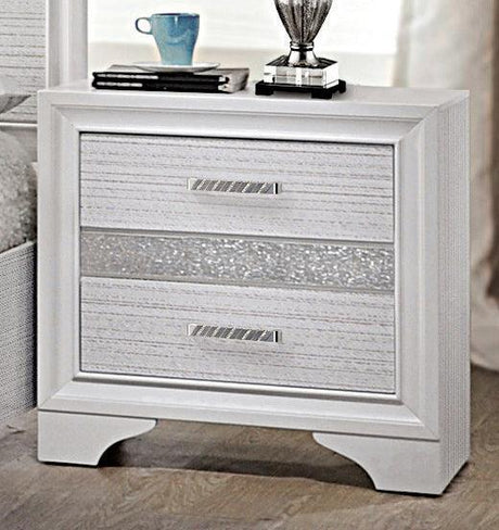 Miranda Eastern King 2-Drawer Storage Bed White - Ella Furniture
