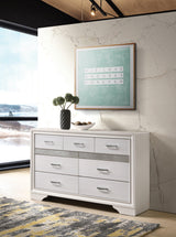 Miranda Rectangular Mirror White - Ella Furniture