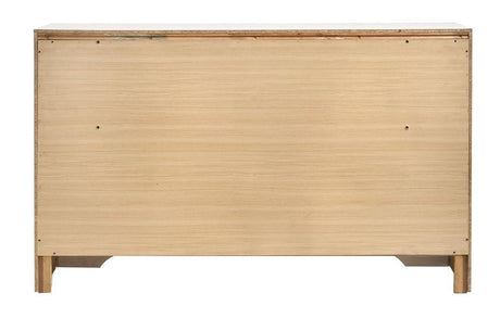 Miranda 7-Drawer Dresser White And Rhinestone - Ella Furniture