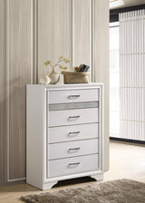 Miranda Eastern King 2-Drawer Storage Bed White - Ella Furniture