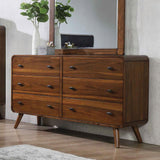 Robyn 6-Drawer Dresser Dark Walnut - Ella Furniture