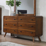 Robyn 5-Drawer Chest Dark Walnut - Ella Furniture