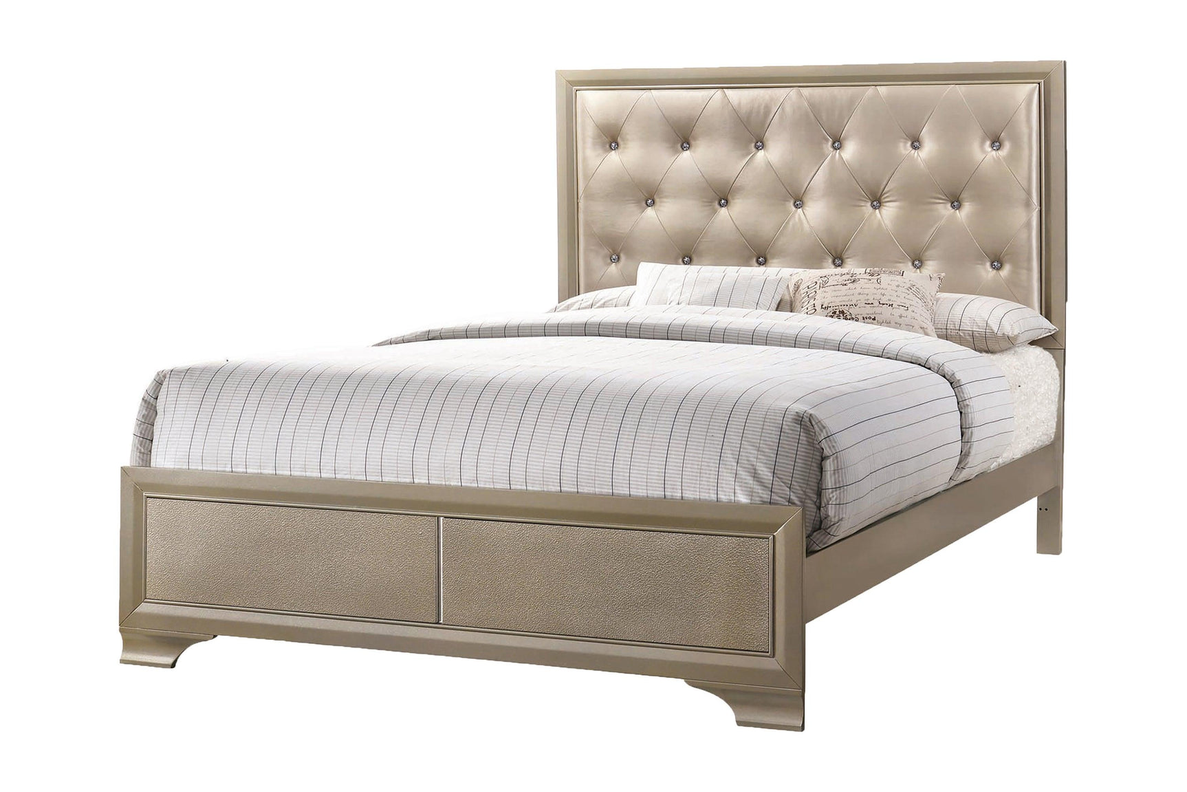 Beaumont 5-Drawer Rectangular Chest Champagne - Ella Furniture