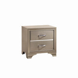 Beaumont 2-Drawer Rectangular Nightstand Champagne - Ella Furniture