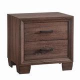 Brandon 2-Drawer Nightstand Medium Warm Brown - Ella Furniture