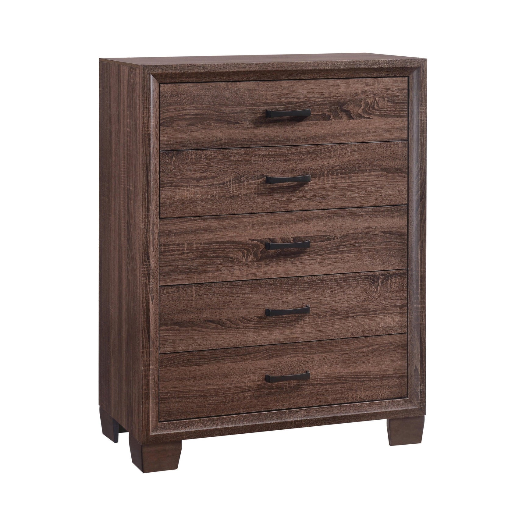 Brandon 2-Drawer Nightstand Medium Warm Brown - Ella Furniture