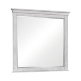 Franco Queen Panel Bed Antique White - Ella Furniture