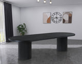Belinda Black Oak Dining Table - Ella Furniture