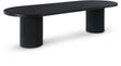 Belinda Black Oak Dining Table - Ella Furniture