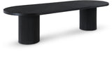 Belinda Black Oak Dining Table - Ella Furniture