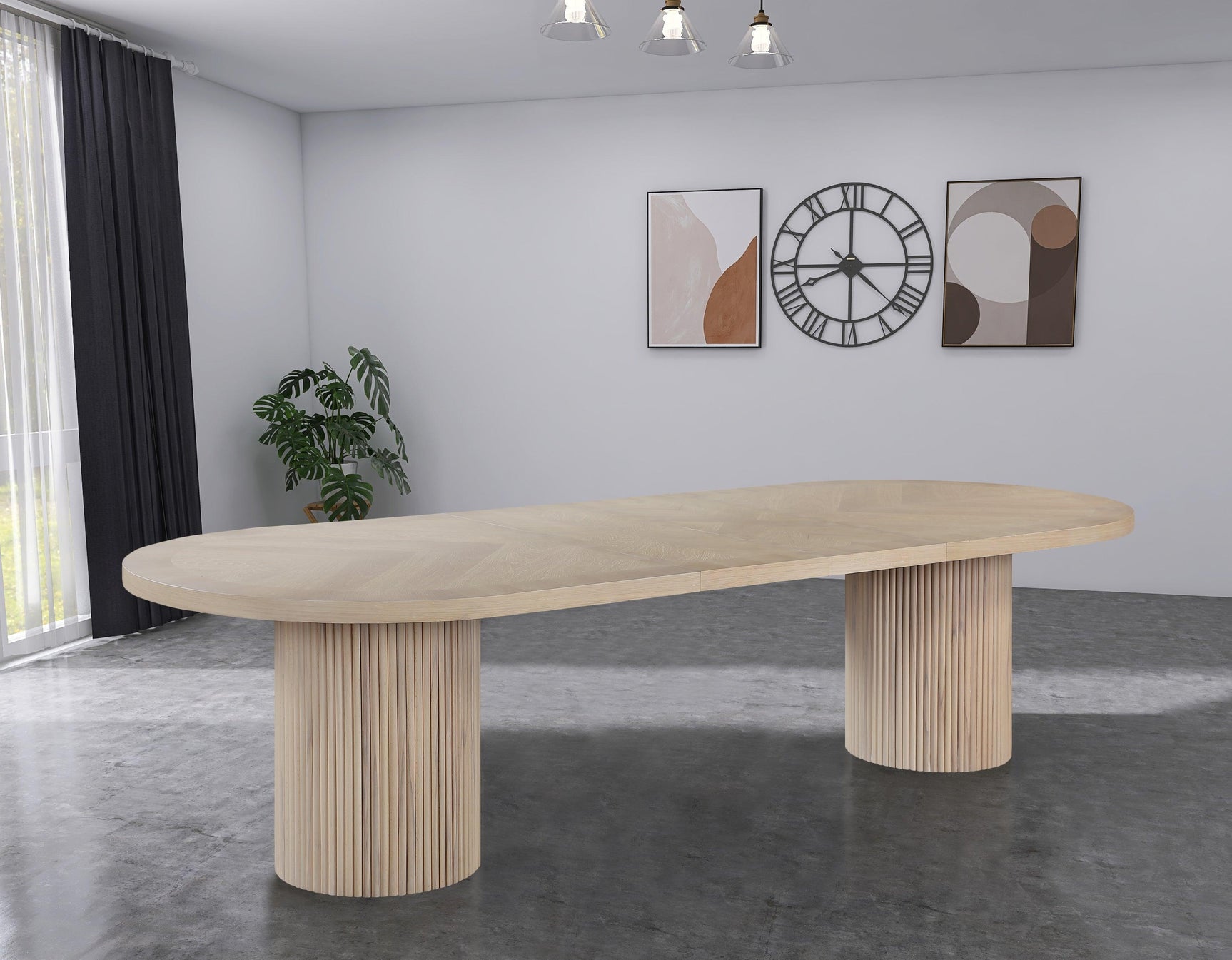 Belinda Natural Oak Dining Table - Ella Furniture