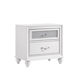 Barzini 2-Drawer Nightstand White - Ella Furniture