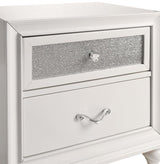 Barzini 2-Drawer Nightstand White - Ella Furniture