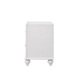 Barzini 2-Drawer Nightstand White - Ella Furniture