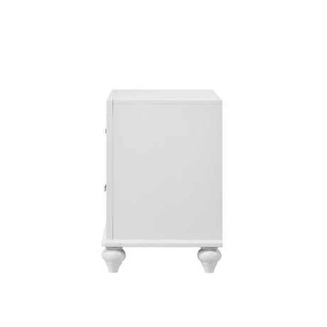 Barzini 2-Drawer Nightstand White - Ella Furniture
