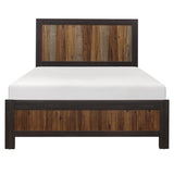 Cooper Multi Tone Wire Brushed Faux Wood Veneer, Wood And Engineered Wood Youth Queen Panel Bed - Ella Furniture