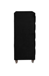 Deanna 5-Drawer Rectangular Chest Black - Ella Furniture